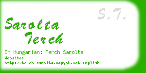 sarolta terch business card